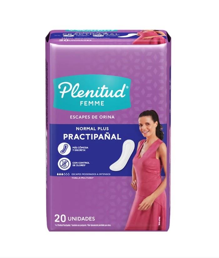 Toalla Adulto Plenitud Femme Regular Sin Alas x20 UN